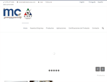 Tablet Screenshot of metalcoraza.com